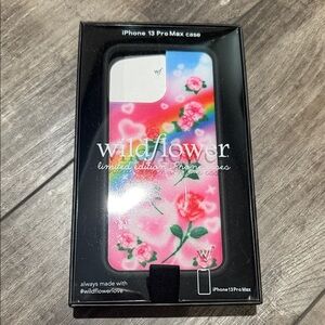 Wildflowers iPhone 13 Pro Max Case - Pink and Red Floral